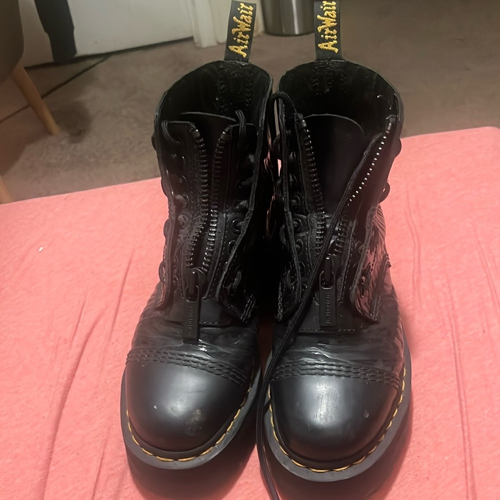 Dr. Marten zebra style shoes